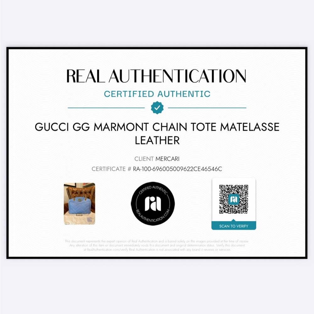 Gucci GG Marmont Chain Tote Matelasse Leather - Picture 2 of 15